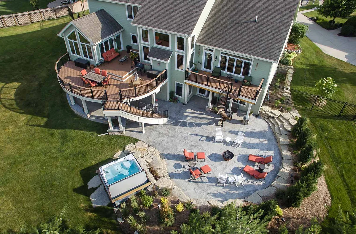 A backyard with room to gather.