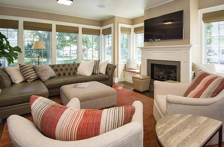 The completed addition to a Des Moines farmhouse