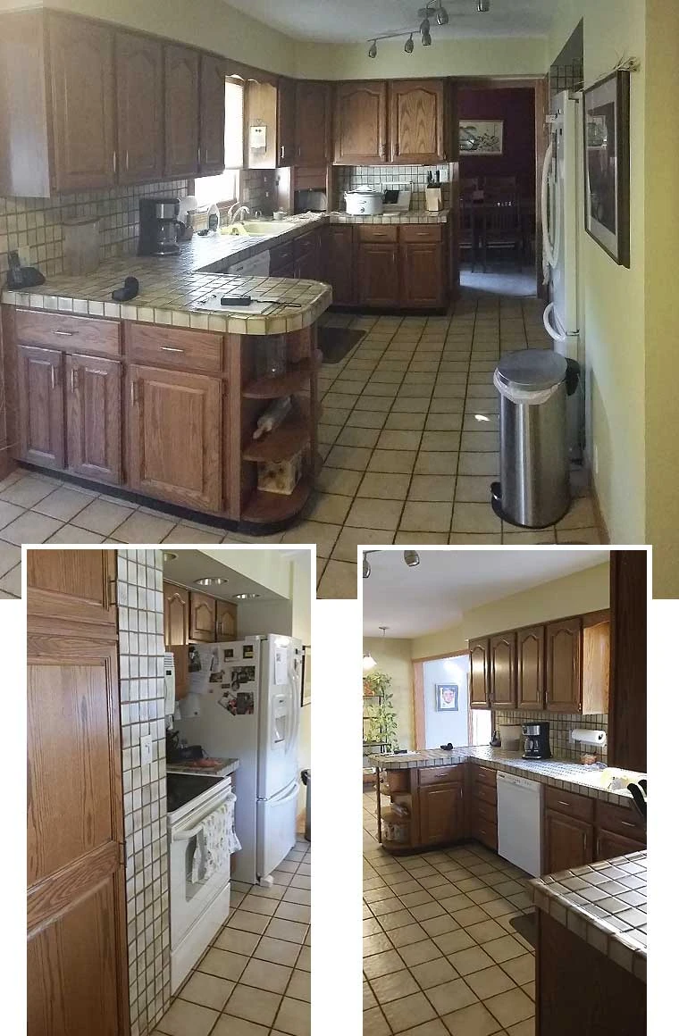 The Medina kitchen before the remodel